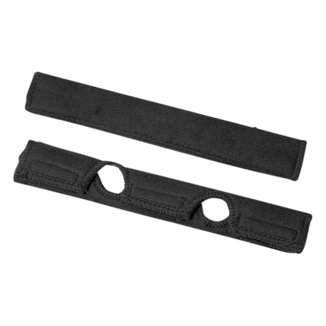 OPTREL Schweißband mit Klettband, Baumwolle, schwarz, 2er Pack