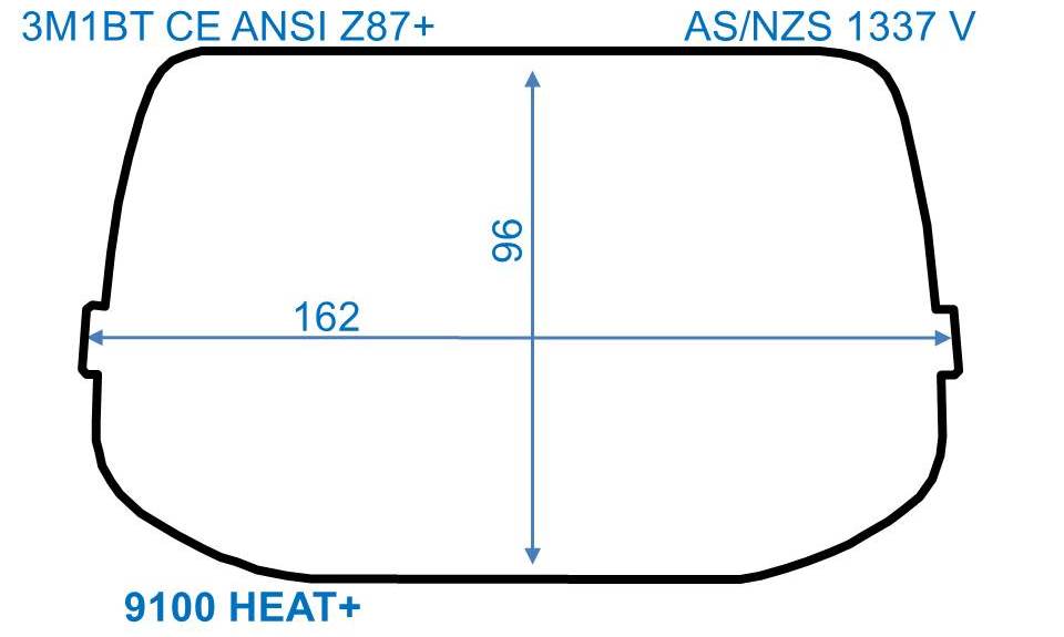 Äußere Scheiben SPEEDGLAS 9100, G5-01/03, hitzebeständig, 10er Pack